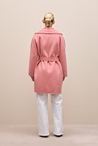 Brushed Wool Wrap Coat