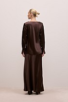 Satin Cowl Neck Top