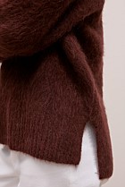 Brushed Alpaca Relaxed V Knit