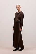Satin Bias Cut Maxi Skirt
