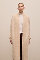 Brushed Alpaca Longline Cardigan