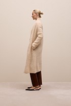 Brushed Alpaca Longline Cardigan