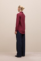 Silk Concealed Placket Shirt