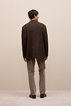 Italian Wool Herringbone Peacoat