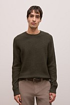 Merino Cable Detail Crew