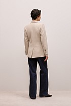 Italian Wool Blend Flecked Blazer
