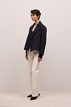 Merino Open Collar Knit
