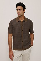 Jacquard Geo Knit Shirt