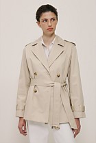 Short Belted Trench Coat