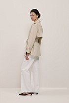 Short Belted Trench Coat