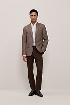 Regular Fit Delave Linen Fine Stripe Shirt