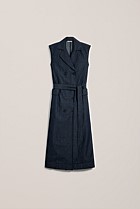 Denim Sleeveless Trench Dress