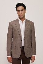 Linen Cotton Textured Blazer
