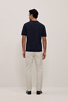 Mercerised Diamond Knit Polo