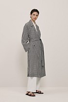 Gingham Lightweight Trench Coat