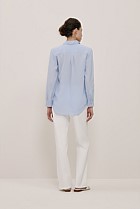 Silk Concealed Placket Shirt