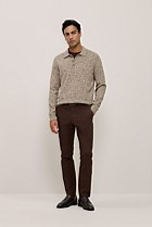 Cotton Speckle Knit Polo