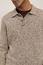 Cotton Speckle Knit Polo