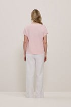 Linen Cotton Relaxed Knit T-shirt