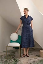 Cavelle Cap Sleeve Shirt Dress