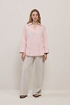 Poplin Relaxed Longline Shirt
