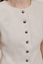 Linen Tailored Vest