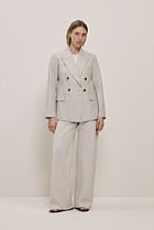 Yarn Dyed Linen Bias Pant