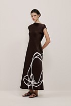 Camie Lyons x Trenery Silk Dress