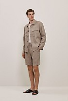 Yarn Dyed Linen Tailored Short