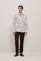 Rowan Regular Fit Linen Long Sleeve Shirt