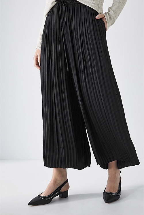 Petite Pleats For Days Pant - Black main image 1