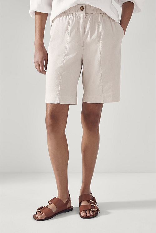 flax-stretch-linen-blend-yarn-dyed-short-women-shorts-trenery