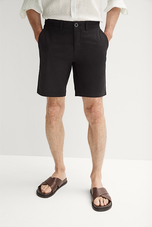 black-classic-chino-short-men-shorts-trenery