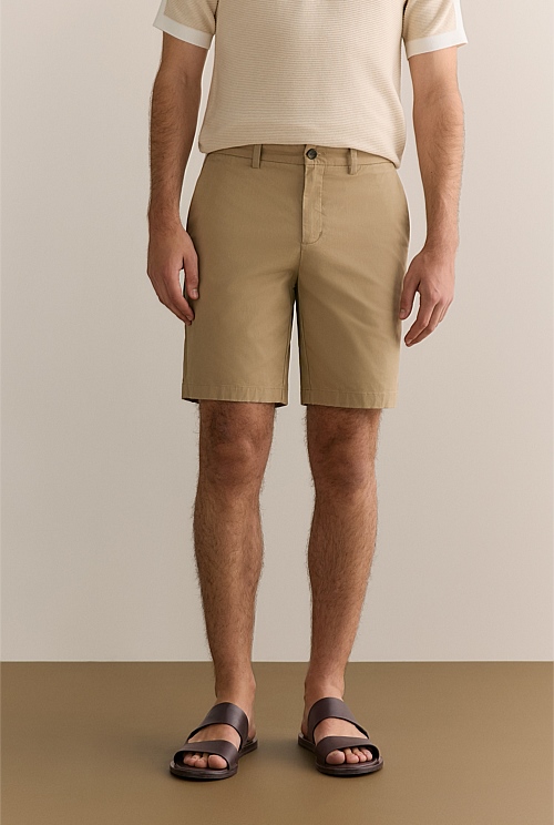 Cotton Twill Chino Shorts Men