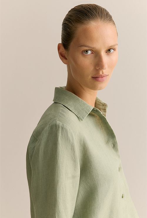 Eucalyptus delave linen shirt women shirts trenery