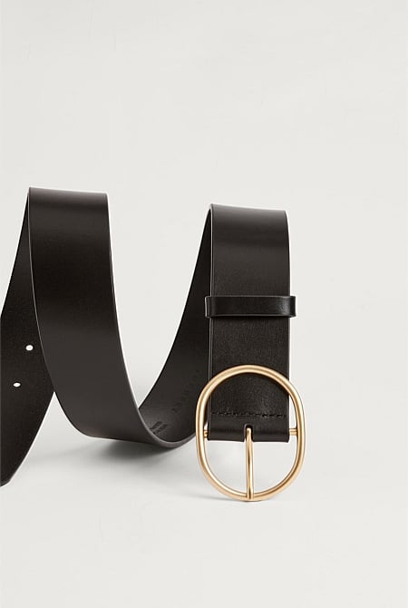 Leather Wide Belt