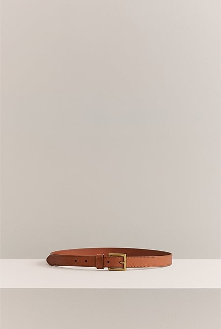 Leather Slim Belt