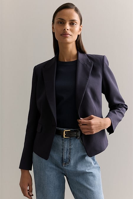 Single Breasted Cropped Blazer