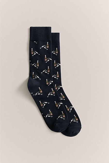 Champagne Crew Sock