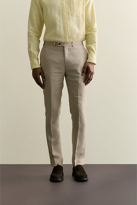 Regular Fit Belgian Linen Pant