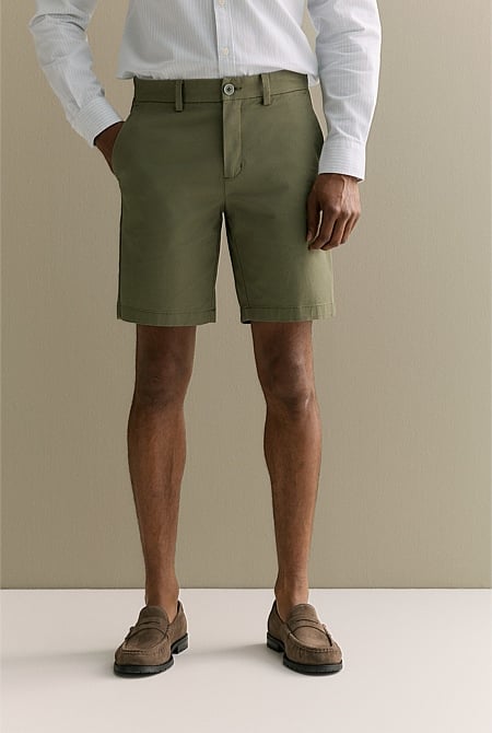 Cotton Twill Chino Short