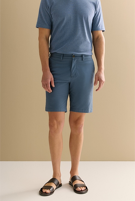 Stretch Cotton Twill Chino Short