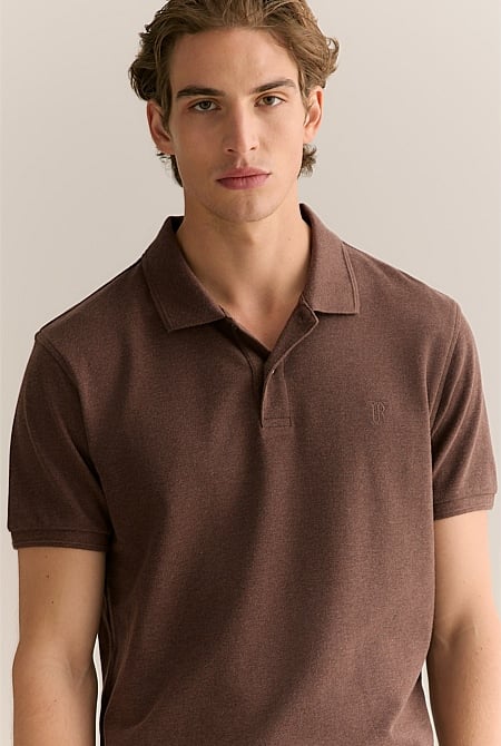 Classic Pique Marle Monogram Polo