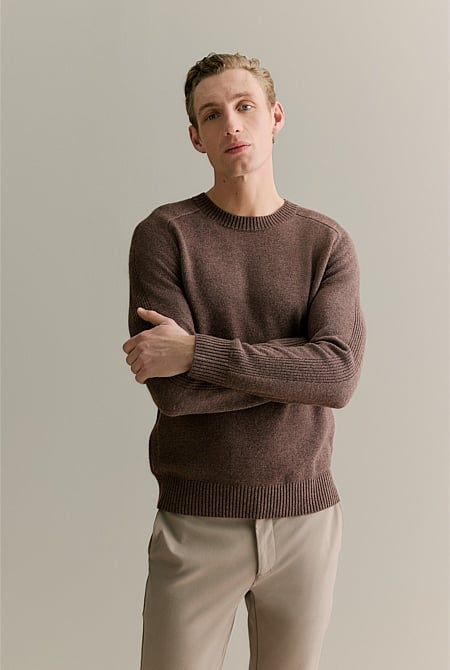 Merino Melange Crew