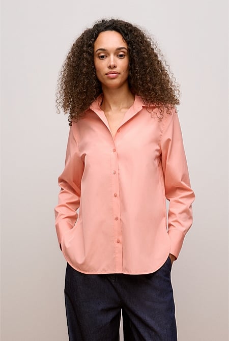 Cotton Poplin Long Sleeve Shirt