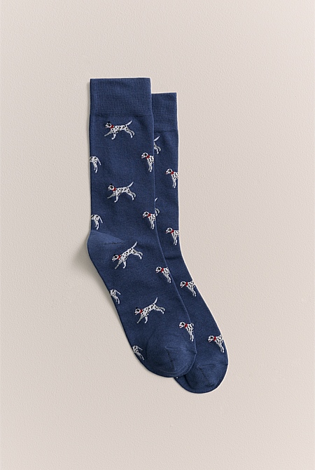 Dalmatian Crew Sock