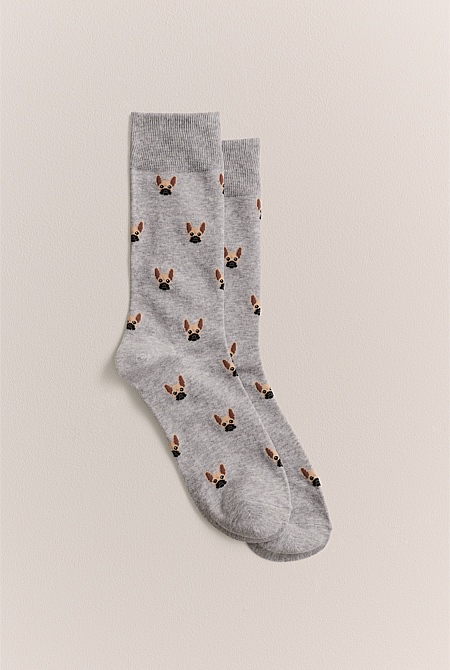 French Bulldog Crew Sock