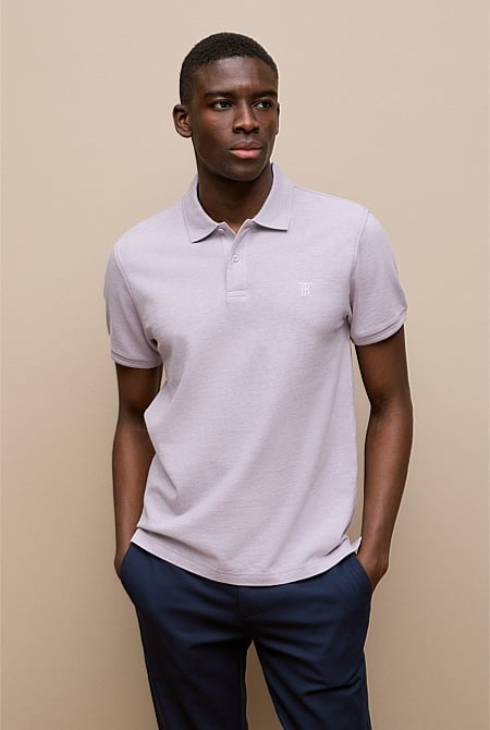 Pique Marle Monogram Polo
