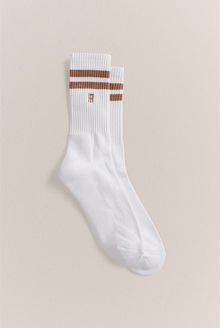 Monogram Rib Sport Sock