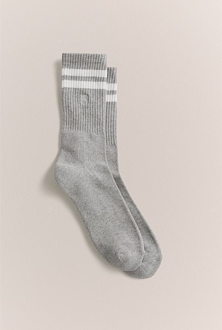 Monogram Rib Sport Sock